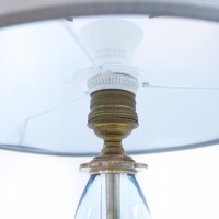 Lampa Art Deco. posrebrzane elementy, lata 30.